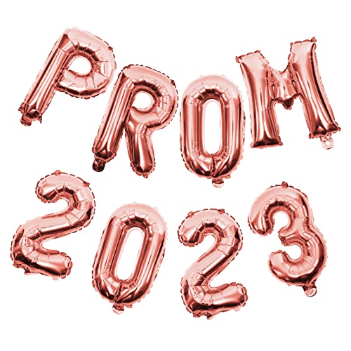 LOPUNER 2 Sätze Graduation Party Balloons Prom Roségold Aluminiumfolie Dekorationsballons für Abschlussfeier Abschluss Luftballons für Klassenzimmer Dekoration von LOPUNER