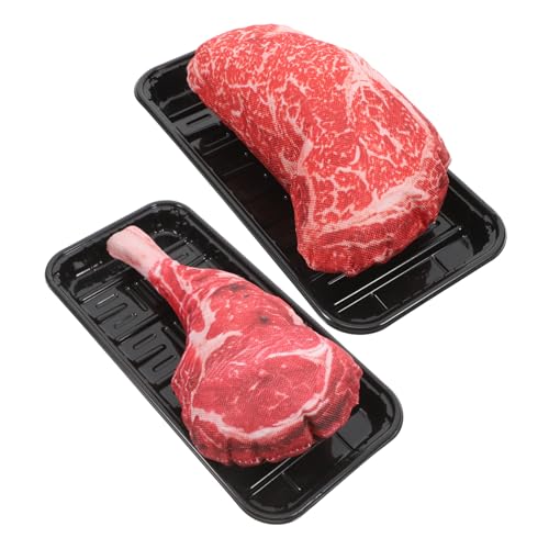 LOPUNER 2 Sätze Künstliches Steak Modell Realistische Simulation für Restaurant Deko Fotografie Lebensnahes Rindfleisch Ornament LOPUNER 2 Sätze Künstliches Steak Modell Realistische Simulation für Restaurant Deko Fotografie Lebensnahes Rindfleisch Ornament von LOPUNER