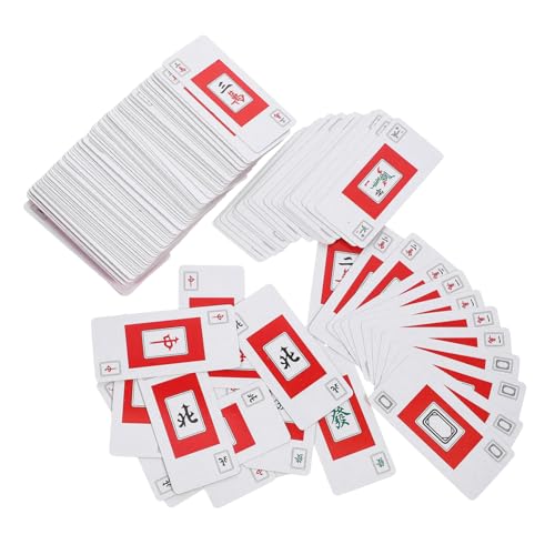 LOPUNER 2 Sätze Mahjong Karten Mahjong Spielkarten mit Würfeln für Reisen und Outdoor Spiele Leichtes Design für Einfaches und Unterwegs LOPUNER 2 Sätze Mahjong Karten Mahjong Spielkarten mit Würfeln für Reisen und Outdoor Spiele Leichtes Design für Einfaches und Unterwegs von LOPUNER