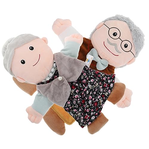 LOPUNER 2 Stück Handpuppen Realistische Figuren für Kreatives für Rollenspiele Pädagogisches Handspielzeug für Vorschulkinder Storytelling und Spaß Beim von LOPUNER