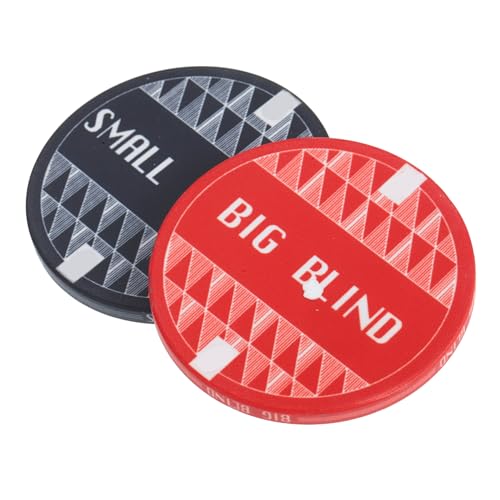 LOPUNER 2 Stück Keramische Poker Dealer Buttons für Pokerspiele Große und Kleine Blind Chips Zubehör für Glücksspiel und Partyspiele LOPUNER 2 Stück Keramische Poker Dealer Buttons für Pokerspiele Große und Kleine Blind Chips Zubehör für Glücksspiel und Partyspiele von LOPUNER