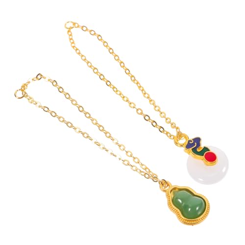 LOPUNER 2 Stück Puppenhalsschmuck Mini Halskette im Chinesischen Stil Dekorative Halskette für Puppenaccessoires Elegantes Design für Puppenoutfits LOPUNER 2 Stück Puppenhalsschmuck Mini Halskette im Chinesischen Stil Dekorative Halskette für Puppenaccessoires Elegantes Design für Puppenoutfits von LOPUNER
