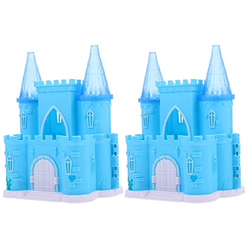 LOPUNER 2 Stück Schloss Puppenhaus-Layout Mini House Prop Mini-Hausschmuck Puppenhausdekoration Puppenhaus Villa Schloss Ornament Kleine Hausdekoration Abs Blue LOPUNER 2 Stück Schloss Puppenhaus-Layout Mini House Prop Mini-Hausschmuck Puppenhausdekoration Puppenhaus Villa Schloss Ornament Kleine Hausdekoration Abs Blue von LOPUNER