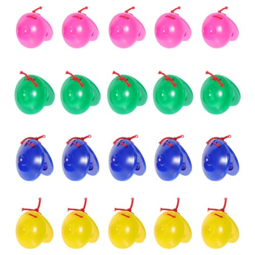 LOPUNER 20 Stück Kastagnetten Bunte Hand Kastagnetten aus Kunststoff für Musikalische Früherziehung für Kindergarten und Musikunterricht Fördert Musikalität und Rhythmusgefühl LOPUNER 20 Stück Kastagnetten Bunte Hand Kastagnetten aus Kunststoff für Musikalische Früherziehung für Kindergarten und Musikunterricht Fördert Musikalität und Rhythmusgefühl von LOPUNER