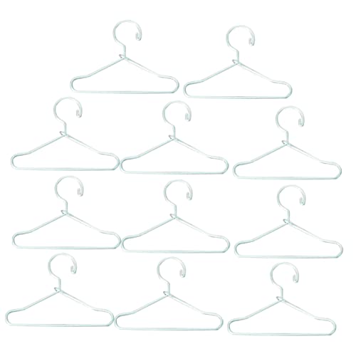 LOPUNER 20 Stück Mini Puppen Kleiderbügel Hänger für Puppenkleidung und Mini Häuser für Organisation und Präsentation von Doll Outfits von LOPUNER