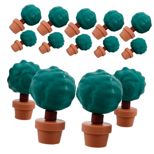 LOPUNER 20 Stück Miniaturpflanzen Teilig Süße Potted Trees für Diorama und Puppenhaus Dekoration für Frische Cartoon Szenen für Raumgestaltung und LOPUNER 20 Stück Miniaturpflanzen Teilig Süße Potted Trees für Diorama und Puppenhaus Dekoration für Frische Cartoon Szenen für Raumgestaltung und von LOPUNER