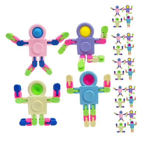 LOPUNER 24 Stück Teiliges Fidget Sensory Abnehmbarer Roboter Drehspielzeug Stressabbauendes Montessori Vielseitig Gestaltbar für Erwachsene als Goodie Bag Füller LOPUNER 24 Stück Teiliges Fidget Sensory Abnehmbarer Roboter Drehspielzeug Stressabbauendes Montessori Vielseitig Gestaltbar für Erwachsene als Goodie Bag Füller von LOPUNER