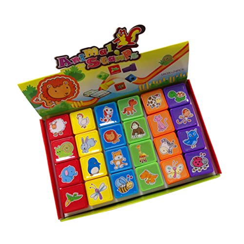 LOPUNER 24 Stück Teiliges Kreative Tierstempel für Umweltfreundliche Selbstfärbende Spielzeuge mit Cartoon Motiven für Bastelprojekte und Partys Kleine Hände LOPUNER 24 Stück Teiliges Kreative Tierstempel für Umweltfreundliche Selbstfärbende Spielzeuge mit Cartoon Motiven für Bastelprojekte und Partys Kleine Hände von LOPUNER