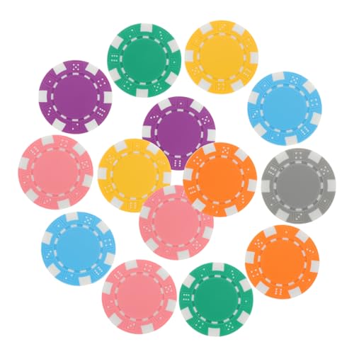 LOPUNER 28 Stück Teiliges Poker Chips Stapelbare Zählchips für Spiele Bunte Spielmünzen für Pokerabende und Spielzimmer Belohnungsmünzen für Jugendliche von LOPUNER
