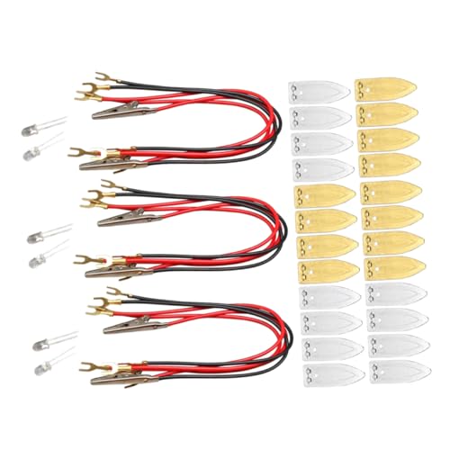 LOPUNER 3 Sätze Fruchtbatterie Experimentierkit mit LED Lampen und Elektronischer Uhr Wissenschaftliches Lernspielzeug für DIY Projekt für Schule und Zuhause von LOPUNER