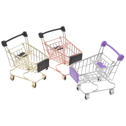 LOPUNER 3 Stück Desktop Aufbewahrungsornamente Miniatur Einkaufswagen Organizer Spielzeugwagen Mini Einkaufswagen Trolley Modell Mini Shop Schreibtischwagen Mini Wagen Klein Metall LOPUNER 3 Stück Desktop Aufbewahrungsornamente Miniatur Einkaufswagen Organizer Spielzeugwagen Mini Einkaufswagen Trolley Modell Mini Shop Schreibtischwagen Mini Wagen Klein Metall von LOPUNER