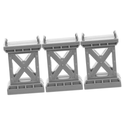 LOPUNER 3 Stück Teiliges Eisenbahnbrückenpfeiler Graues DIY Brückenpfeiler Modell Realistische Simulation Langlebig Fördert Gemeinsames und Handwerkliche Fähigkeiten von LOPUNER