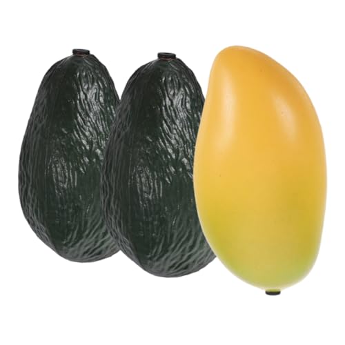 LOPUNER 3 Stück Teiliges Früchte Shaker Mango Avocado Maracas für Pädagogisches Musikinstrument Rhythmus und Selbstvertrauen von LOPUNER