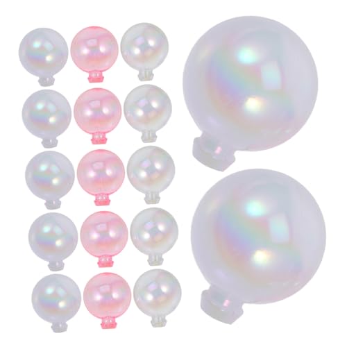 LOPUNER 30 Stück Ball Dekoration für Kuchen Große Transparente und Farbige Kugeln Tortendeko für Geburtstagsfeiern Shower und Jubiläumsfeiern Leicht und Einfach zu Verwenden von LOPUNER