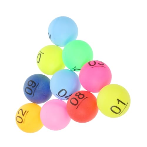 LOPUNER 30 Stück Teiliges Nummerierte Plastik Lotteriekugeln Bunte Kleine Raffle Balls für Partyspiele Wiederverwendbar Langlebig Geeignet für Verlosungen Geburtstagsfeiern und Events von LOPUNER