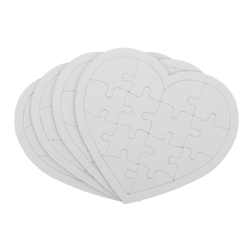 LOPUNER 4 Blätter DIY Blank Puzzles zum Bemalen Herzform Kreative Puzzleteile für Doodling Stabiles Papiermaterial Fördert Fantasie und Lernfähigkeiten LOPUNER 4 Blätter DIY Blank Puzzles zum Bemalen Herzform Kreative Puzzleteile für Doodling Stabiles Papiermaterial Fördert Fantasie und Lernfähigkeiten von LOPUNER