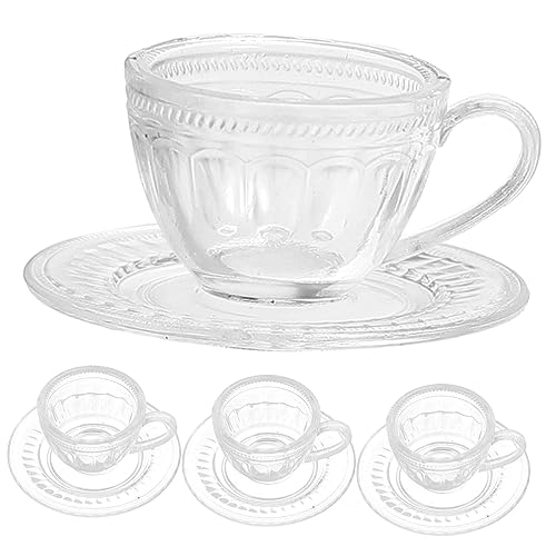 LOPUNER 4 Sätze Miniatur Teeservice Set Teiliges Set aus Kunststoff für Puppenhaus Zubehör Realistisch Gestaltete Teetassen und Untertassen für Miniatur Enthusiasten LOPUNER 4 Sätze Miniatur Teeservice Set Teiliges Set aus Kunststoff für Puppenhaus Zubehör Realistisch Gestaltete Teetassen und Untertassen für Miniatur Enthusiasten von LOPUNER