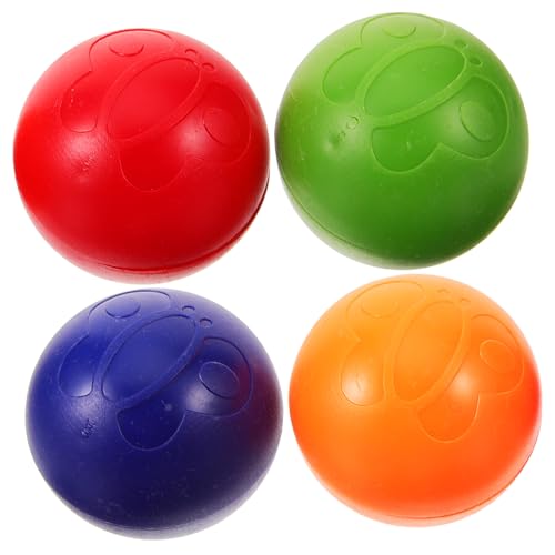 LOPUNER 4 Stück Hand Maracas Bälle Bunte Shaker Rasseln für Musikinstrumente für Rhythmus und Spaß für Partys Aufführungen und Kreative Spiele von LOPUNER