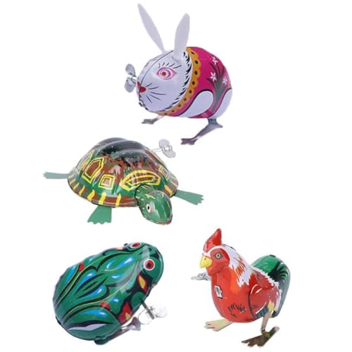 LOPUNER 4 Stück Teiliges Vintage Aufziehspielzeug aus Bunte Mechanische Wind Up Figuren Energiesparend Sicher für und Spaßspielzeug für Kinderzimmer und Party LOPUNER 4 Stück Teiliges Vintage Aufziehspielzeug aus Bunte Mechanische Wind Up Figuren Energiesparend Sicher für und Spaßspielzeug für Kinderzimmer und Party von LOPUNER