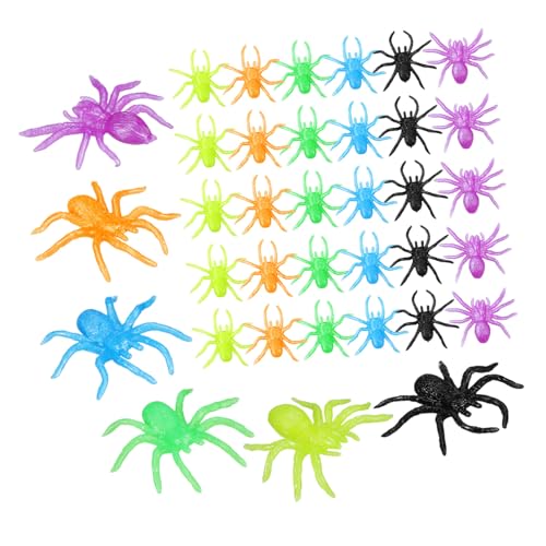 LOPUNER 48 Stück Teiliges Halloween Deko Stretchy Spinnen aus TPR Realistisch und Elastisch Farben Fake Spiders Sicher und Leicht für Halloween Party Goodie Bags und Scherzartikel LOPUNER 48 Stück Teiliges Halloween Deko Stretchy Spinnen aus TPR Realistisch und Elastisch Farben Fake Spiders Sicher und Leicht für Halloween Party Goodie Bags und Scherzartikel von LOPUNER