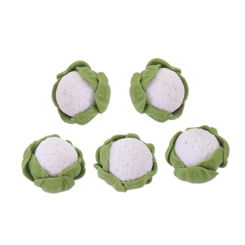 LOPUNER 5 Stück Teiliges Broccolo Modell Simuliertes Gemüse für Puppenhäuser Realistische Küchendekoration Langlebiges Miniaturspielzeug Kreativität und Vorstellungskraft von LOPUNER
