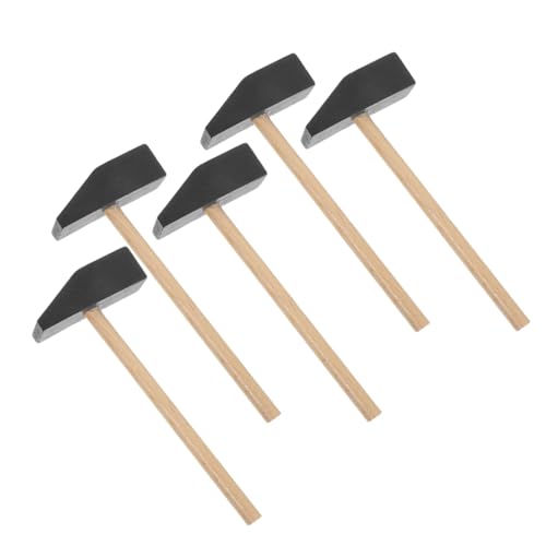 LOPUNER 5 Stück Teiliges Mini Holzhammer für Robuste und Sichere Spielzeuge für Kreatives und Bauaktivitäten für Pädagogisches Lernen und DIY Projekte von LOPUNER