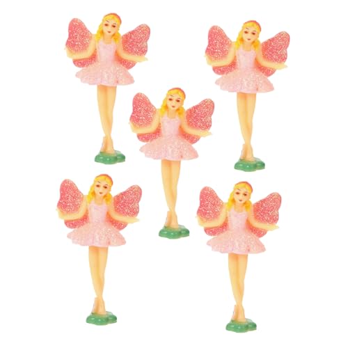 LOPUNER 5 Stück Teiliges Musikbox Ballettpuppen Süße Cartoon Balletttänzerinnen Figuren Bezaubernde Puppenornamente für Dekorieren von LOPUNER