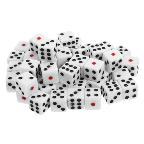 LOPUNER 50 Stück Acryl Spielwürfel Leichte für Brettspiele für Partys Ktv und Bars für Spannende Spieleabende LOPUNER 50 Stück Acryl Spielwürfel Leichte für Brettspiele für Partys Ktv und Bars für Spannende Spieleabende von LOPUNER