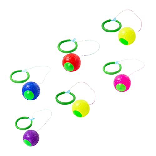 LOPUNER 6 Stück Flummi springen Bälle überspringen Übungsspielzeug für Sprungballspielzeug Jumping Ball Training Toy Bälle springen pp Zufällige Farbe von LOPUNER