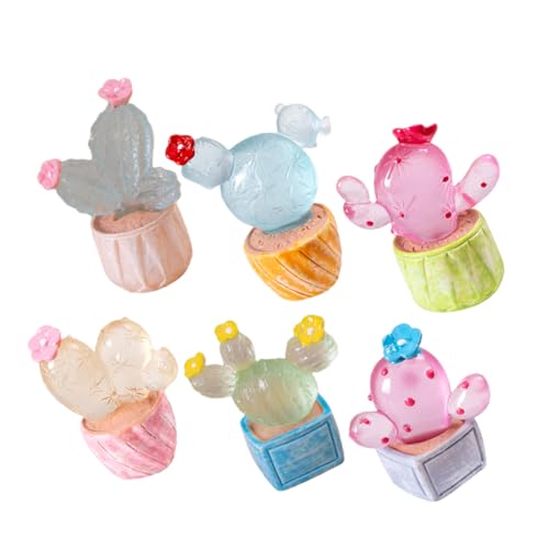LOPUNER 6 Stück Leuchtende Kaktusfiguren Mini Pflanze Deko für Garten Puppenhaus und Künstliche Bonsai Pflanzen Detaillierte Harz Designs für Kreative Dekorationen LOPUNER 6 Stück Leuchtende Kaktusfiguren Mini Pflanze Deko für Garten Puppenhaus und Künstliche Bonsai Pflanzen Detaillierte Harz Designs für Kreative Dekorationen von LOPUNER