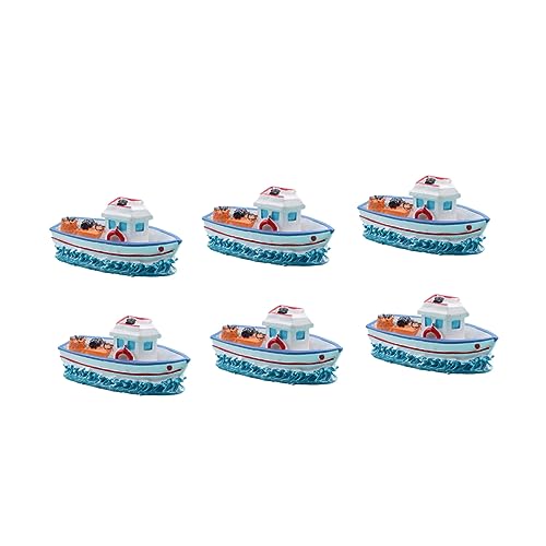LOPUNER 6 Stück Teiliges Mini Fischerboot Aquarium Deko Mediterranes Design aus Hochwertigem Harz für Mikro Landschaften und Heimdekoration Zufällige Farben Zufällige Zufällige Farbe LOPUNER 6 Stück Teiliges Mini Fischerboot Aquarium Deko Mediterranes Design aus Hochwertigem Harz für Mikro Landschaften und Heimdekoration Zufällige Farben Zufällige Zufällige Farbe von LOPUNER