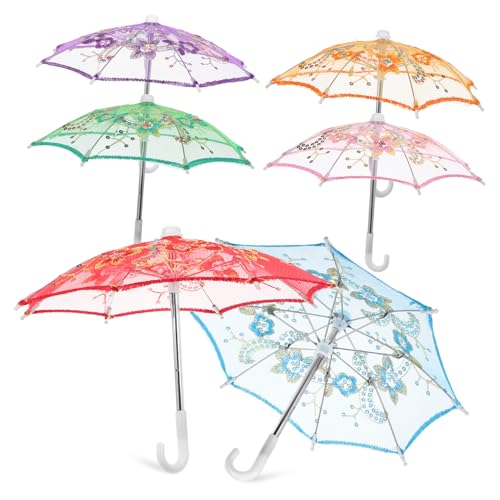 LOPUNER 6 Stück Teiliges Mini Spitze Regenschirme Dekorative Hochzeits und Fotorequisiten Farben Rot Grün Himmelblau Orange Vintage Schirme für Tee Partys und Bühnenauftritte LOPUNER 6 Stück Teiliges Mini Spitze Regenschirme Dekorative Hochzeits und Fotorequisiten Farben Rot Grün Himmelblau Orange Vintage Schirme für Tee Partys und Bühnenauftritte von LOPUNER