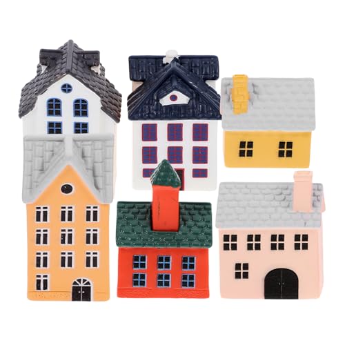 LOPUNER 6 Stück Teiliges Miniatur Haus für Mikrolandschaften Europäisches Design für Kreative Garten Dekoration für DIY Projekte und Mini Garten Accessoires LOPUNER 6 Stück Teiliges Miniatur Haus für Mikrolandschaften Europäisches Design für Kreative Garten Dekoration für DIY Projekte und Mini Garten Accessoires von LOPUNER