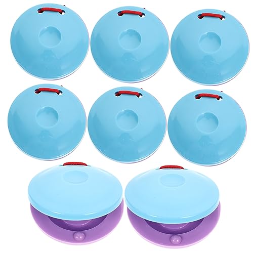 LOPUNER 8 Stck. Teiliges Kunststoff Kastagnetten für Farbenfrohes Percussion Instrument Musikalischem Talent und Rhythmusgefühl für Frühkindliche Bildung von LOPUNER