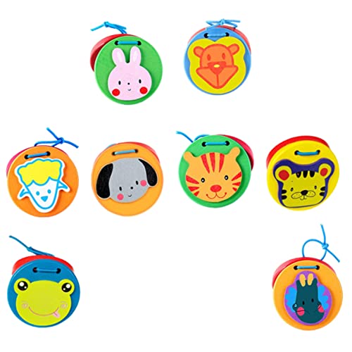 LOPUNER 8 Stück Teiliges Holz Kastagnetten für Cartoon Tier Design Musikinstrument für Frühkindliche Bildung und Kreative Entwicklung LOPUNER 8 Stück Teiliges Holz Kastagnetten für Cartoon Tier Design Musikinstrument für Frühkindliche Bildung und Kreative Entwicklung von LOPUNER