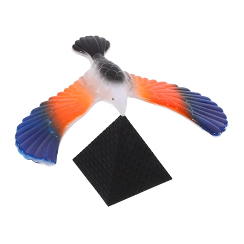 LOPUNER Balancierender Vogel mit Pyramidenständer Kreatives für Erwachsene Fördert Gleichgewicht und Koordination für Büro und Wohnkultur aus Robustem Material Unterhaltsame Deko von LOPUNER