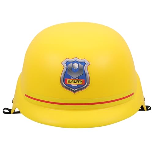 LOPUNER Bauarbeiterhelm für Gelbes Plastikspielzeug Flexibles und Robustes Design für Rollenspiele für Kreative Lernspiele und Partys von LOPUNER