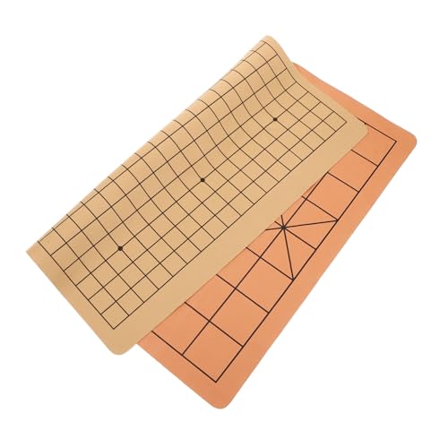 LOPUNER Faltbares Doppelseitiges Schachbrett aus PU Leder für Xiangqi und Go Tragbares Schachbrett mit Verschleißfestem Material Leichtes Reisebrett für Schüler und Erwachsene Faltbar und LOPUNER Faltbares Doppelseitiges Schachbrett aus PU Leder für Xiangqi und Go Tragbares Schachbrett mit Verschleißfestem Material Leichtes Reisebrett für Schüler und Erwachsene Faltbar und von LOPUNER