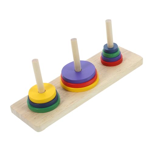LOPUNER Farbenfrohes Holz Hanoi Puzzle für Erwachsene Intelligentes Geschicklichkeitsspiel für Kreative und Intellektuelle Entwicklung für DIY Partys LOPUNER Farbenfrohes Holz Hanoi Puzzle für Erwachsene Intelligentes Geschicklichkeitsspiel für Kreative und Intellektuelle Entwicklung für DIY Partys von LOPUNER