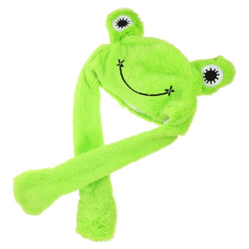LOPUNER Frosch Plüschmütze mit Beweglichen Lustiger Kostümhut für Partys Cosplay und Besondere Anlässe Leicht und Tragbar für Altersgruppen Perfektes für Freunde und Familie von LOPUNER