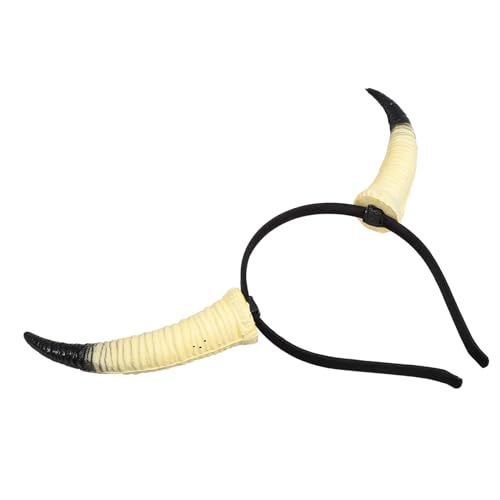 LOPUNER Halloween Stirnband mit Schafshörnern Leicht Anzuziehen Feines Material Schont Frisur für Cosplay Karneval Maskerade und Party Kostüm Zubehör von LOPUNER