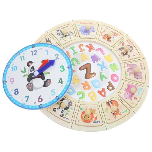 LOPUNER Holz Lernuhr für Zeitlernspielzeug für Kleinkinder Multifunktions Puzzle Uhr zur Zeitwahrnehmung Pädagogisches Kognitiven Fähigkeiten für Zuhause und Partys LOPUNER Holz Lernuhr für Zeitlernspielzeug für Kleinkinder Multifunktions Puzzle Uhr zur Zeitwahrnehmung Pädagogisches Kognitiven Fähigkeiten für Zuhause und Partys von LOPUNER