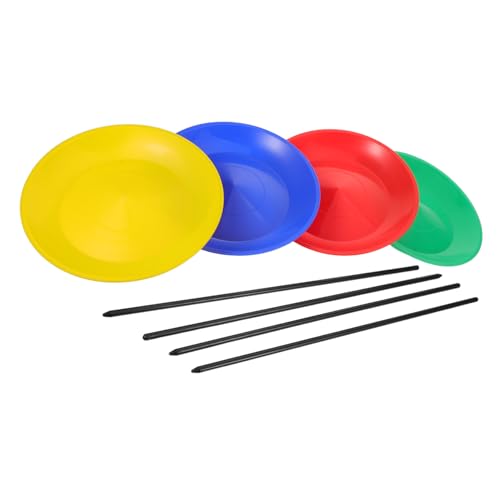 LOPUNER Jonglier Teller mit Handstäben Leichtes Zirkus Drehplatten Set aus Kunststoff für Anfänger Präzise Rotierende Jonglierplatten für Party Training und Bühnenauftritte LOPUNER Jonglier Teller mit Handstäben Leichtes Zirkus Drehplatten Set aus Kunststoff für Anfänger Präzise Rotierende Jonglierplatten für Party Training und Bühnenauftritte von LOPUNER