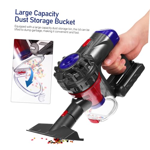 LOPUNER Junge Mädchen Staubsauger mit Realistischen Soundeffekten Abnehmbares Design Einfach zu Bedienen für Kleine Reinigungsliebhaber Perfektes von LOPUNER