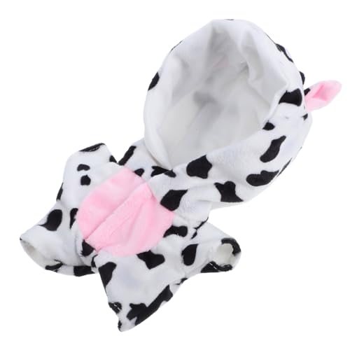 LOPUNER Kawaii Puppenkleidung Süßes Kuhkostüm aus Weichem Plüsch für Puppen Vielseitig Einsetzbar für Anlässe Leicht Auszuziehen von LOPUNER