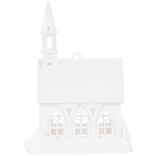 LOPUNER Kreatives DIY Mini Modell aus Weißem Kunststoff Unvollendete Dekoration für Bastelprojekt Vielseitig Einsetzbar für Zuhause von LOPUNER