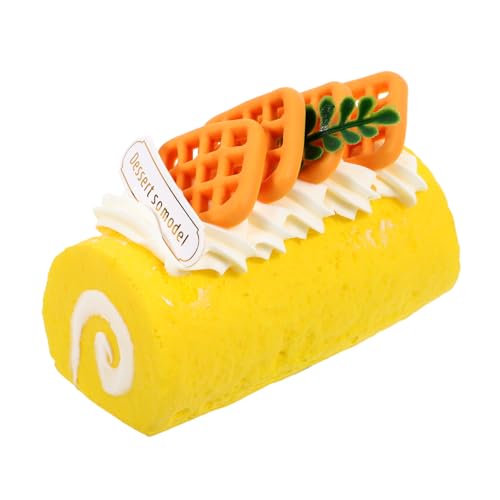LOPUNER Künstliches Schweizer Rollenkuchen Modell Lebensnahe Deko für Fotografie und Ausstellungen Zitronengelb für Dessert Enthusiasten und Kreative Displays LOPUNER Künstliches Schweizer Rollenkuchen Modell Lebensnahe Deko für Fotografie und Ausstellungen Zitronengelb für Dessert Enthusiasten und Kreative Displays von LOPUNER