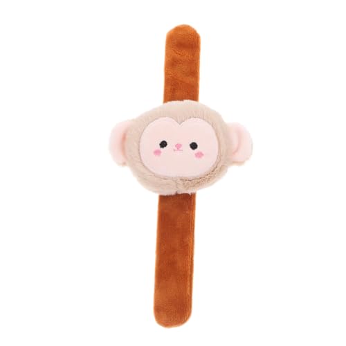 LOPUNER Kuschelige Tier Monkey Knickarmbänder für Plüsch Slap Armbänder für Geburtstagsfeiern und Tier Themenpartys als Mitgebsel für Jungen und Mädchen von LOPUNER