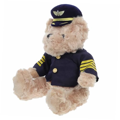 LOPUNER Kuscheliger Plüschpilot Bär Niedliches Stofftier für Jungen für Babypartys und Feiertage Kreatives für Warmherzige Dekoration LOPUNER Kuscheliger Plüschpilot Bär Niedliches Stofftier für Jungen für Babypartys und Feiertage Kreatives für Warmherzige Dekoration von LOPUNER