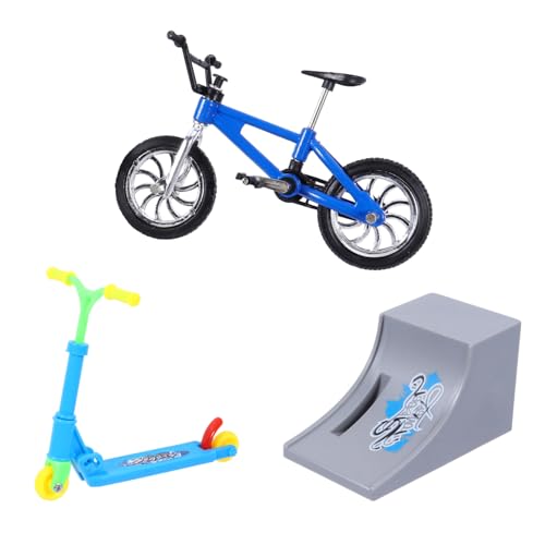 LOPUNER Mini Finger Scooter aus Aluminiumlegierung Leicht und Tragbar Finger Sportspielzeug für Stressabbauende Freizeit Am Schreibtisch Praktisches Mini Fahrrad Modell von LOPUNER